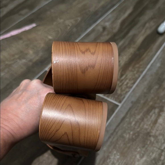 Splendid Brown Leather Mules with Platform Sole - Picture 6 of 9